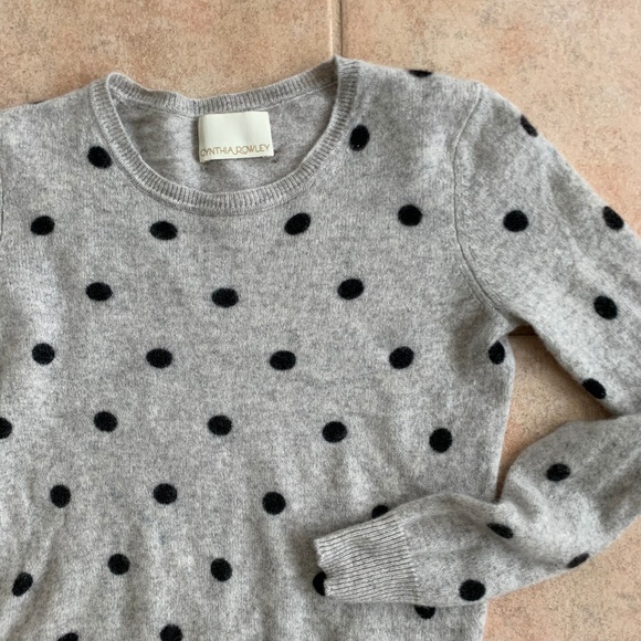 Cynthia Rowley 0 Cashmere Polka Dot 
